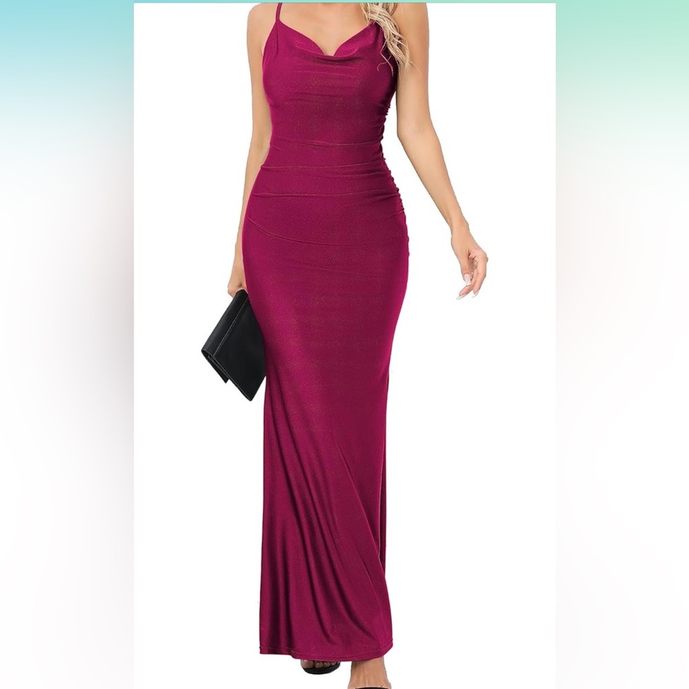 Elegant Formal Magenta Dress